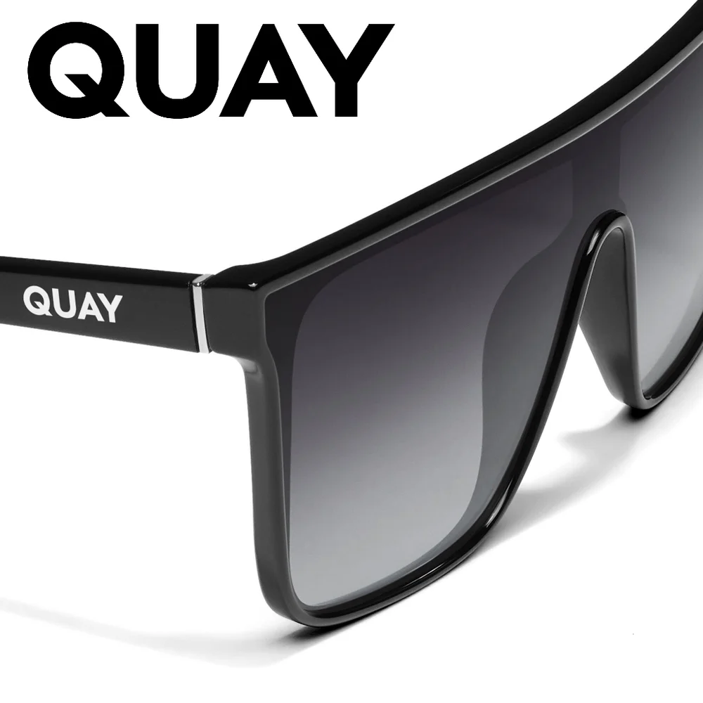 Quay Australia - Nightfall - Bestseller - Black Frame/ Smoke Polarized L…